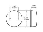 Peterson Manufacturing Clearance Light, Incandescent, 2-7/8 in Diameter x 1-1/8 in Height - V102A