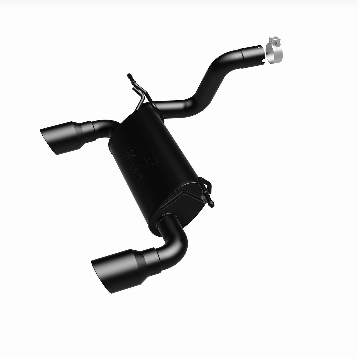 MagnaFlow Exhaust System Kit, MF Series Axle Back System, Black Stainless Steel, Black Steel Tips - 19388