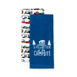 Camco Towel, 27 in Length x 16-1/2 in Width, 100% Cotton, Set Of 2 - 53301