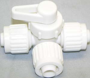 Elkhart Supply Fresh Water By-Pass, 3-Way Center, 180 degree, 1/2 in PEX x 1/2 in PEX x 1/2 in PEX - 16914