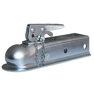 Husky Towing Trailer Coupler, Straight 2 in Wide Channel Mount, 3500 lb Gross Trailer Weight Capacity, 2 in Ball - 87073