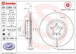 Brembo Brake Rotors 09C39913C02 product image 3