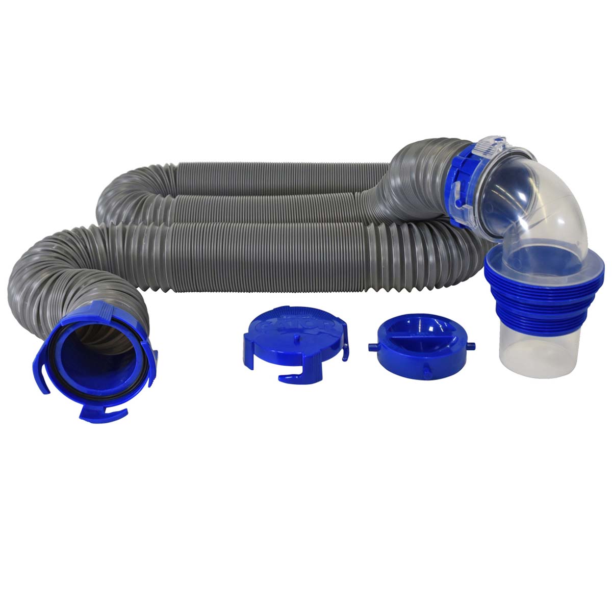 Duraflex Sewer Hose, 15 ft Extended Length, 53 in Compressed Length, 3 in Hose Diameter - 22003