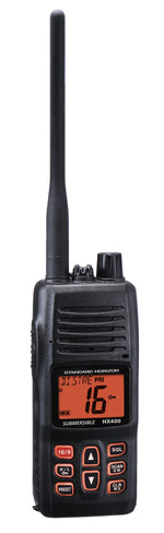 Standard Horizon VHF Radio, HX400, 5/1 Watts, Black - HX400