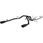 MagnaFlow Exhaust System Kit, MF Series Cat-Back System, Black Coated Stainless Steel, With Stainless Steel Muffler - 19430