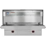 Weather Guard Tool Box, Aluminum, 27-1/2 in Length x 72 in Width x 18-1/2 in Height, 15.5 Cubic ft Capacity - 117-0-04