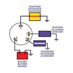 Sierra Marine Ignition Switch, With 4 Wire Connection, Brass - MP41020