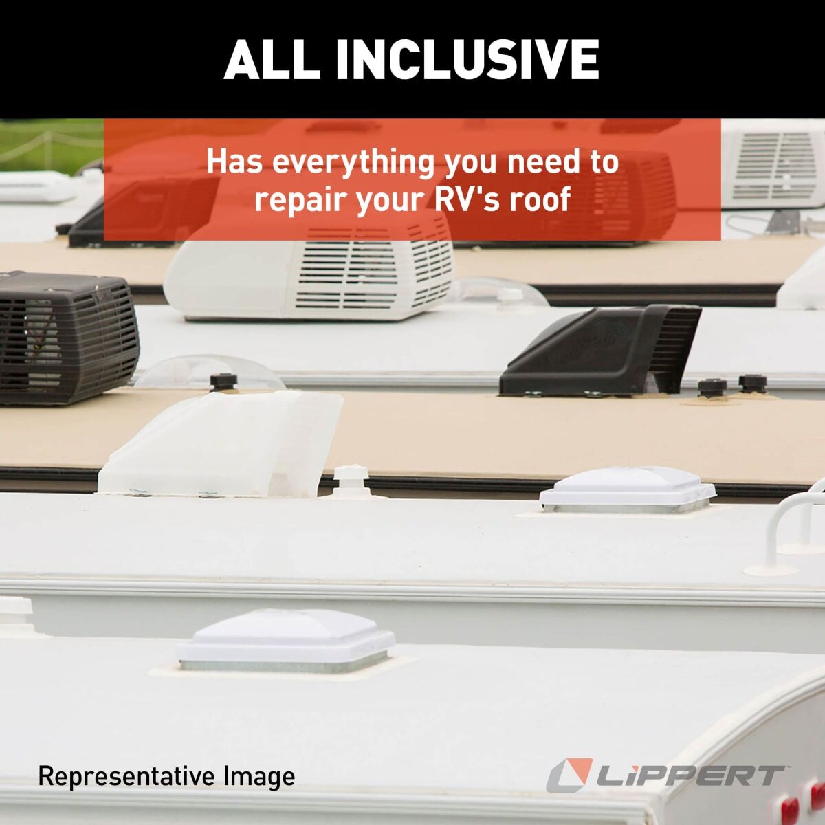 Lippert Roof Installation Kit, White - 862422