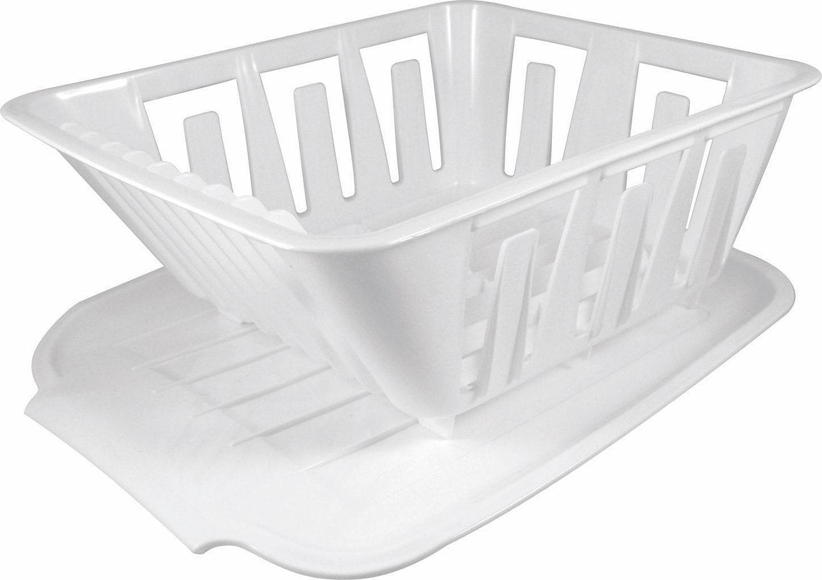 Valterra Dish Drainer, 11-1/2 in Length x 9-1/2 in Width x 4-1/2 in Depth, White - A77001