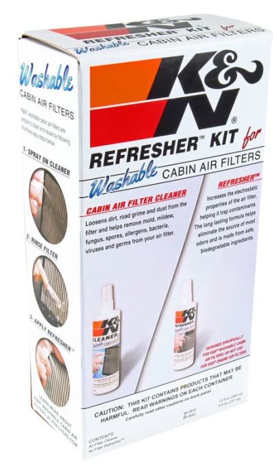 K&N Air Filter Cleaner Kit, 8 oz Refresher and 12 oz Cleaner - 99-6000
