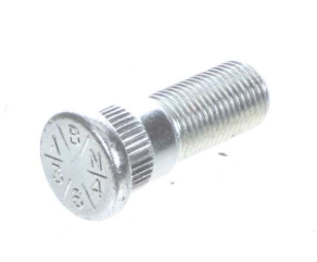 Dorman Wheel Stud, 0.484 in Shoulder Length, 0.618 in Knurl Diameter, 1/2-20 Thread Size - 610-364.1