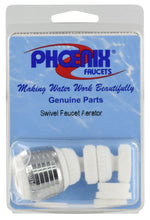 Phoenix Products Faucet Aerator, 360 degree Swivel, Chrome Plated/White - PF281022
