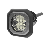 Ecco Electronic Warning Light, ED9040 SERIES, LED, Amber/White Lens - ED9040AW