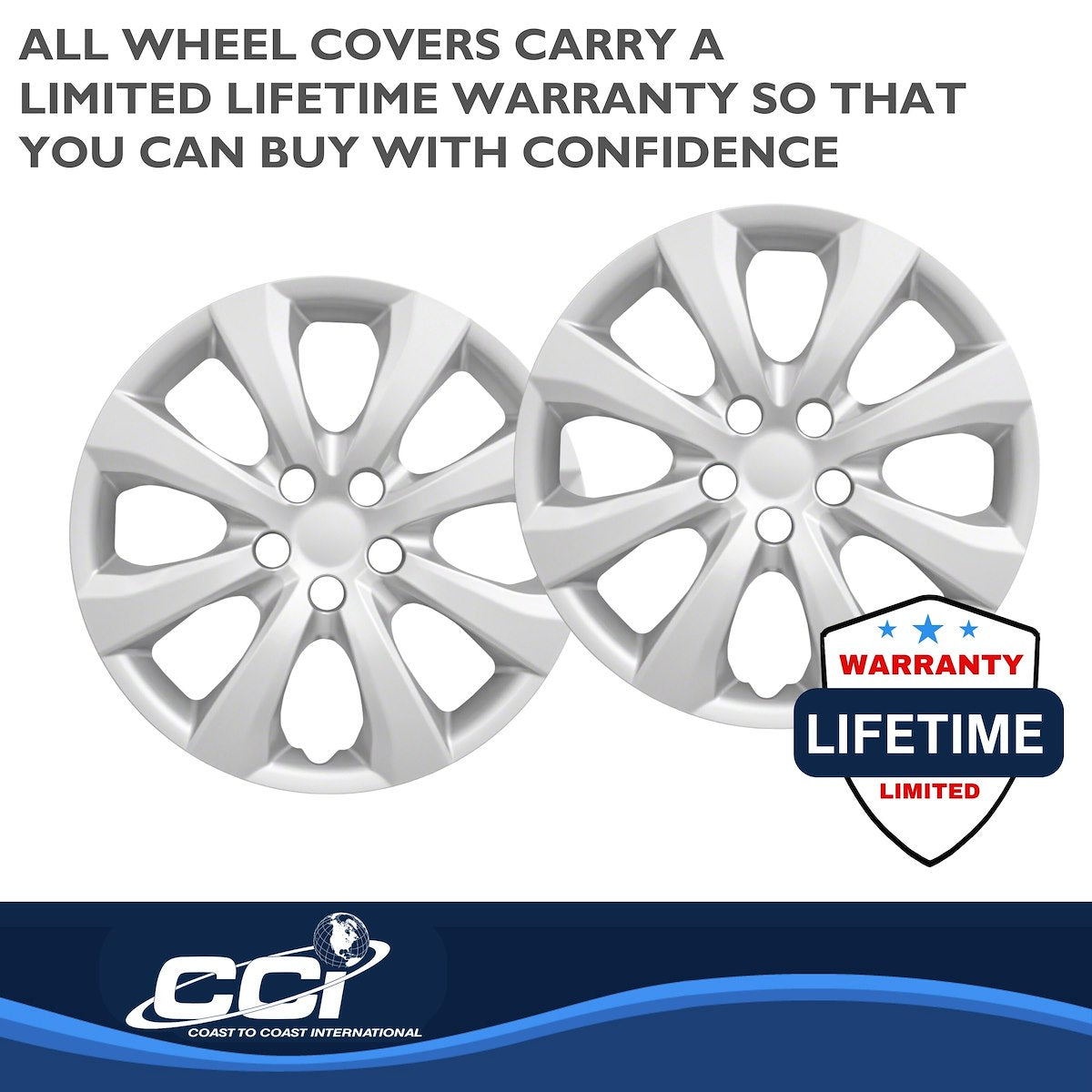 Coast2Coast Wheel Cover, 16 in, Set Of 4 - IWC54216S