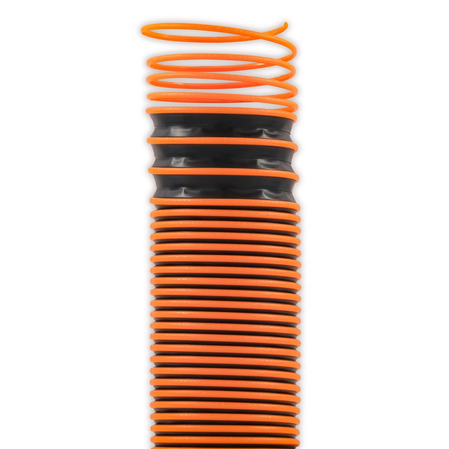 Camco Sewer Hose, 15 ft Extended Length, 3 in Diameter, Black Hose - 39861