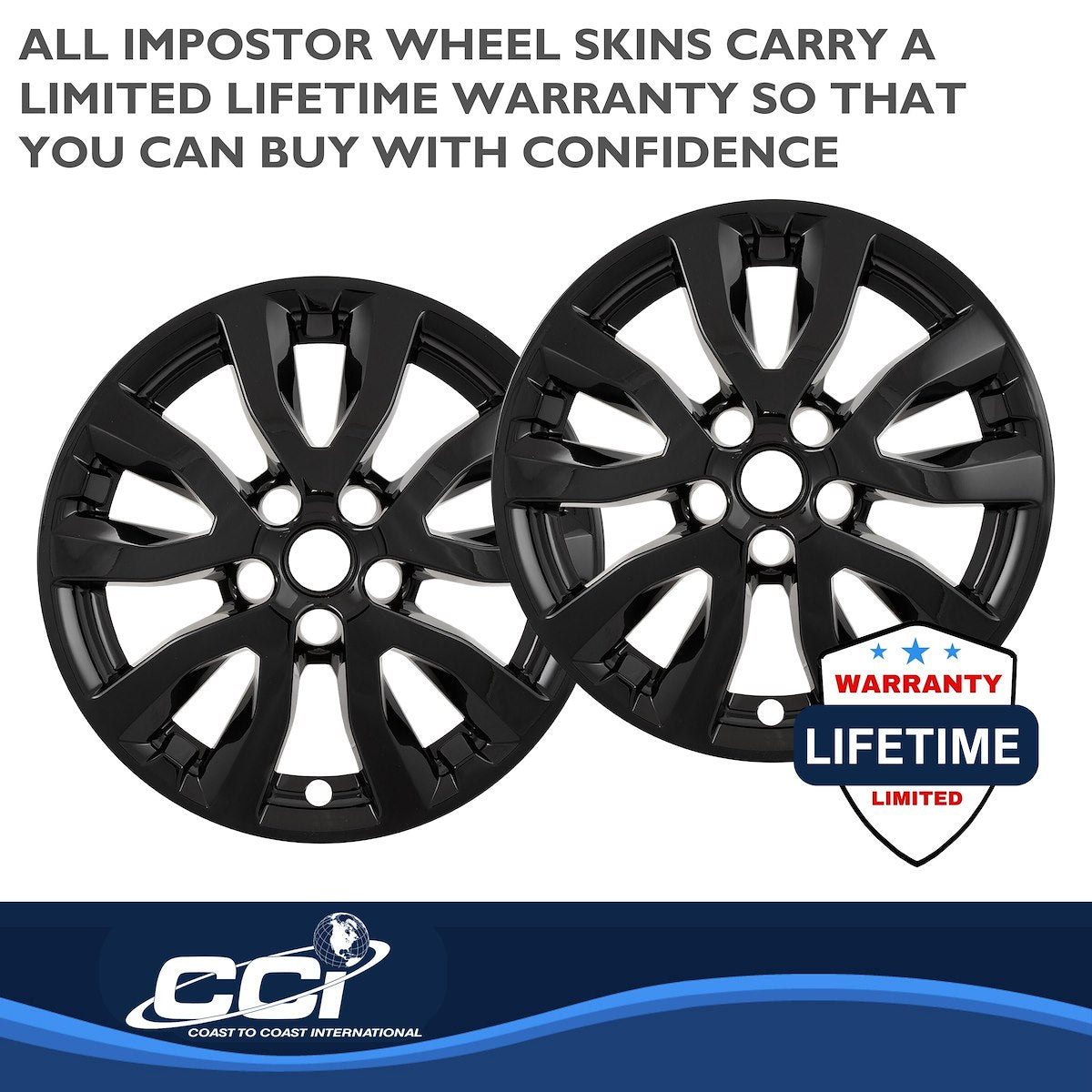 Coast2Coast Wheel Skins & Styled Wheel Covers IWCIMP489BLK product image 4