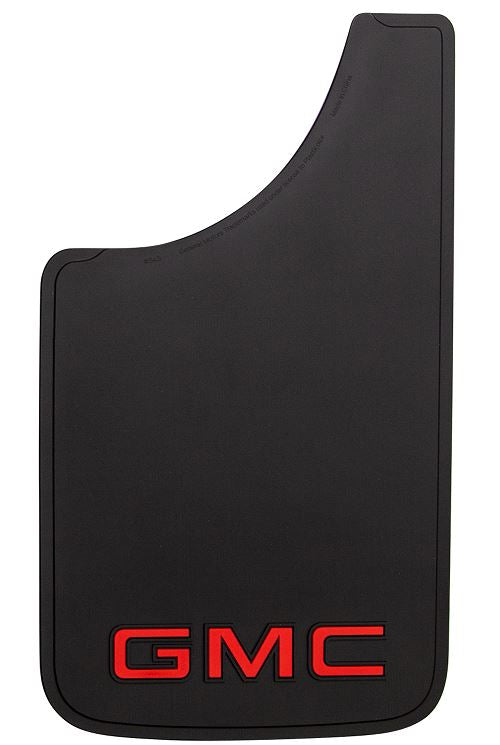 Plasticolor Mud Flap, Easy-Fit Series, Red GMC Logo, Black, Set Of 2 - 000545R01