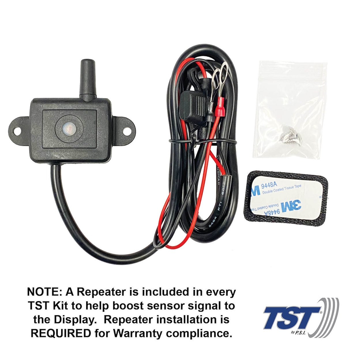 Truck System Technology Tire Pressure Monitoring System - TPMS, 507 Series, 4 Cap Sensors, 3-1/2 in TST Wide Screen Color Display - TST-507-RV-4-C