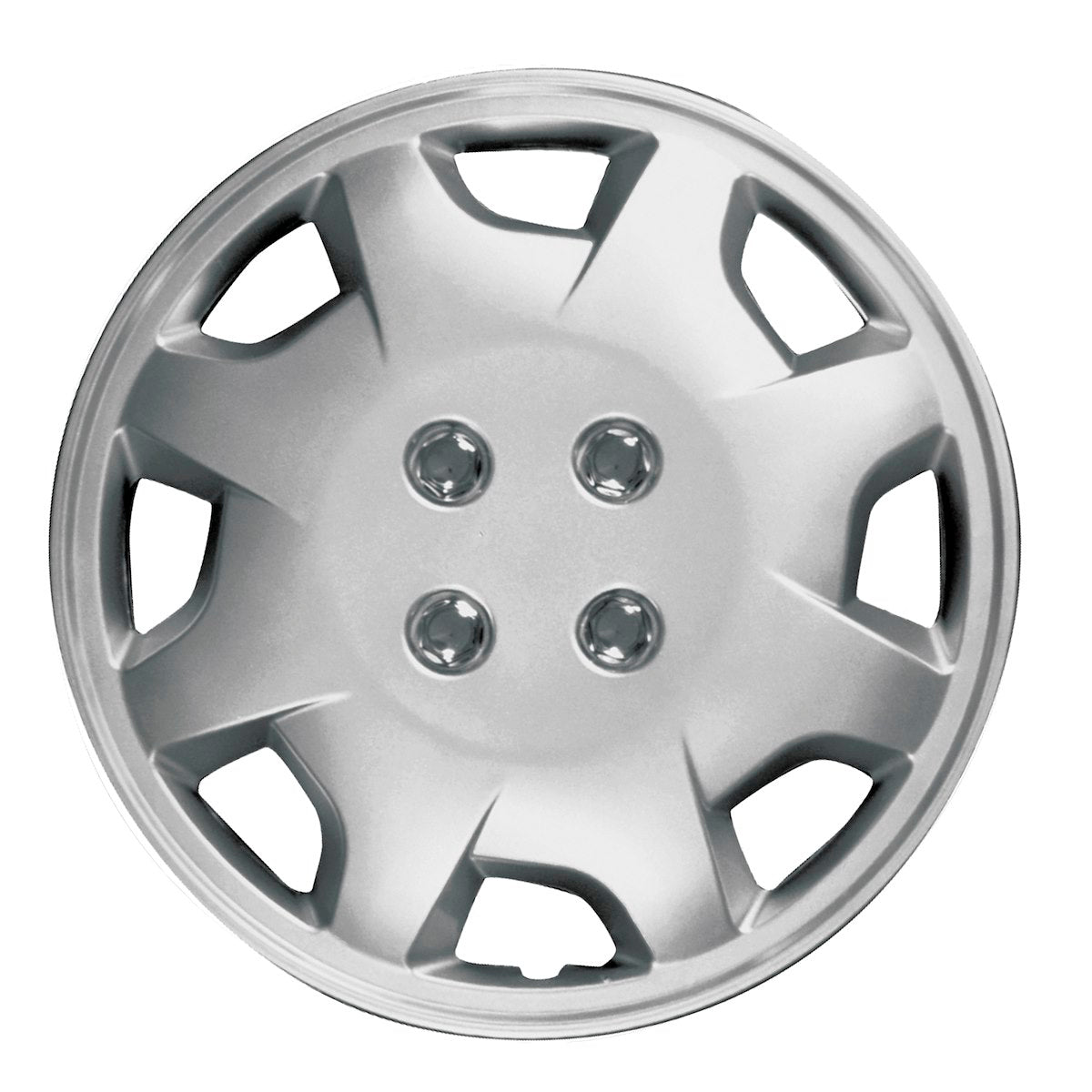 Coast2Coast Wheel Cover, 15 in, 8 Spoke, Spring Steel Clip, Set Of 4 - IWC12415S