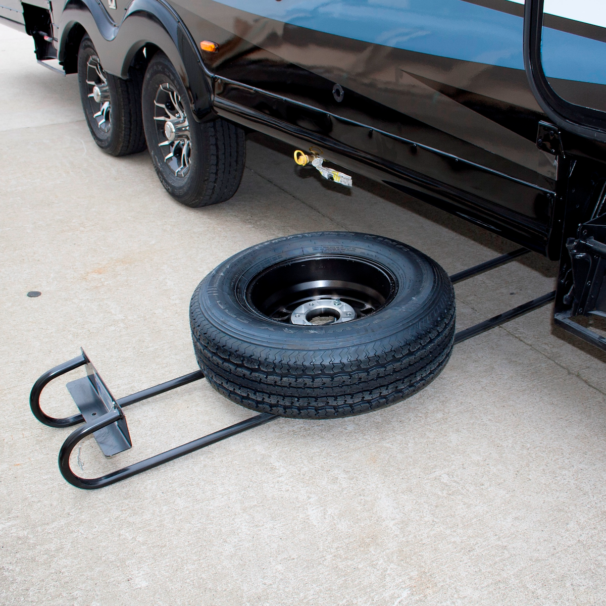 BAL RV Spare Tire Carrier, 70 To 75 in Frame Width, Black - 28217B