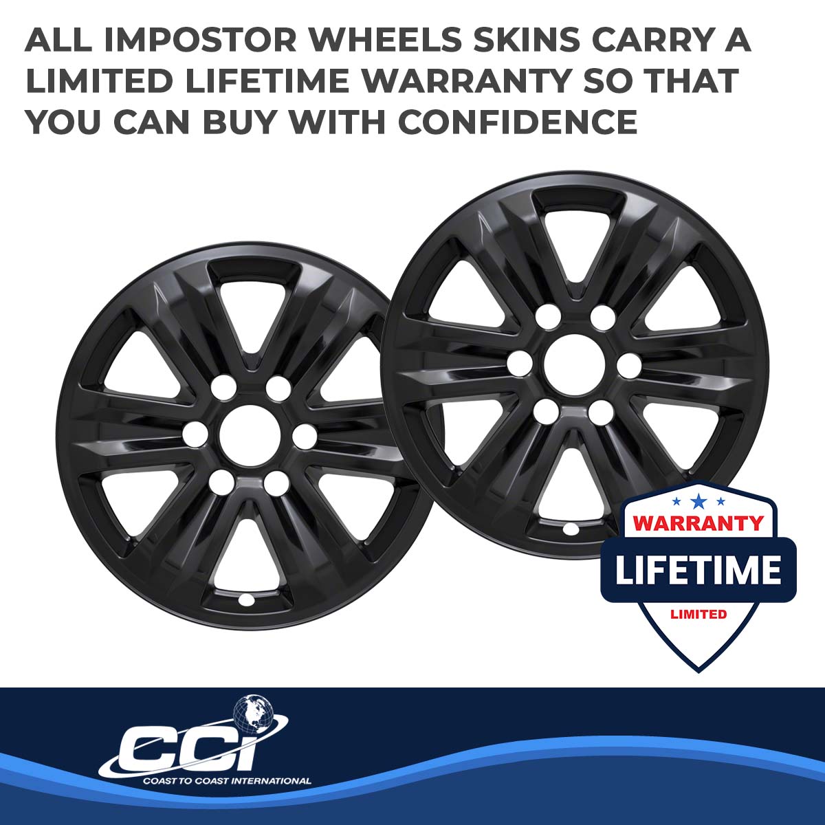 Coast2Coast Wheel Skins & Styled Wheel Covers IWCIMP387BLK product image 3