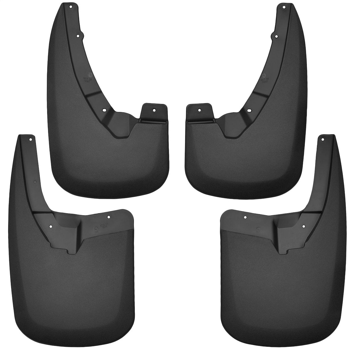 Husky Liners Mud Flap, Contoured, Black, Set Of 4 - 58176
