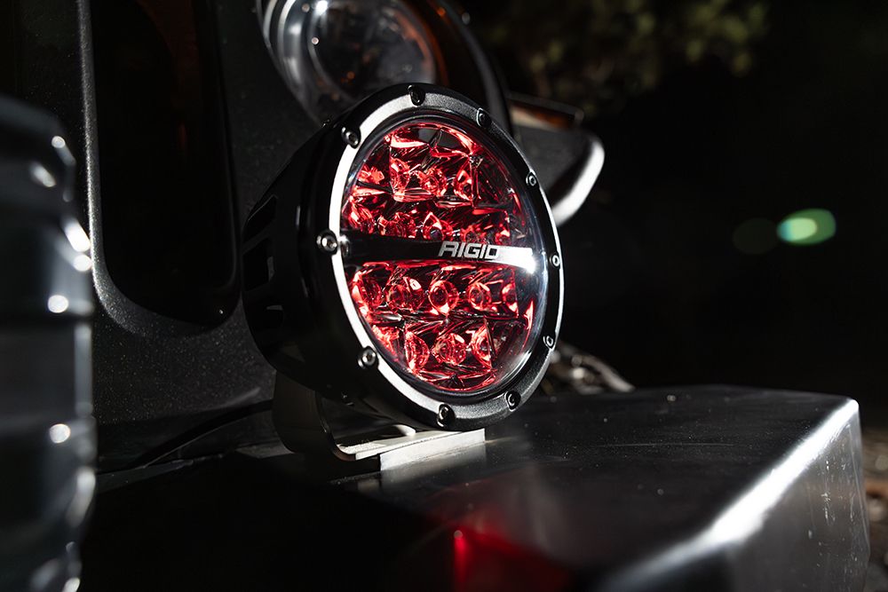 Rigid Industries Driving/Fog Light, 360 Series, LED Bulb, 6 in Round, Set Of 2 - 36412