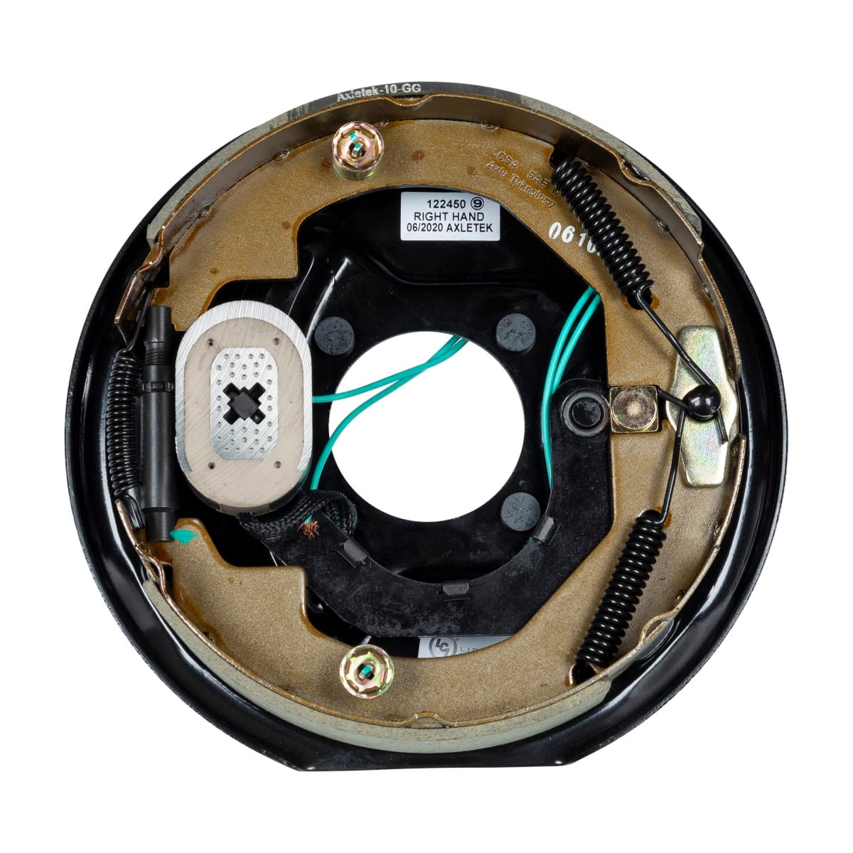 Lippert Trailer Brake Assembly, Replaces Lippert Assembly 10 in Diameter x 2-1/4 in Width, 3500 lb Axle Capacity - 122450