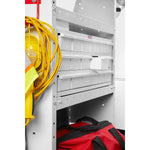 Weather Guard Van Storage System Cabinet, 34 in Width x 12 in Height x 12 in Depth, 3 Shelves, 18 Drawers - 9918-3-03