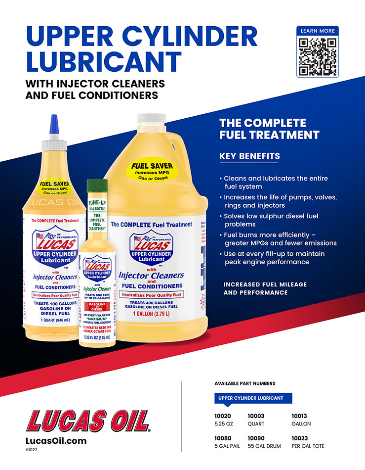 Lucas Oil Fuel Additive, Treats Up To 400 gal, 1 gal Jug - 10013