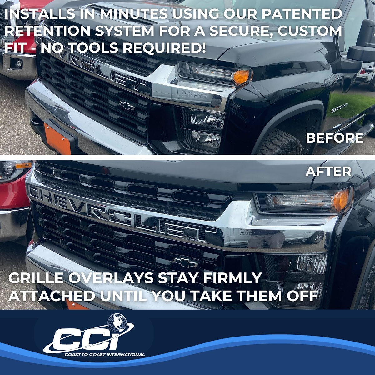 Coast2Coast Grille Overlays CCIGI168BLK product image 4