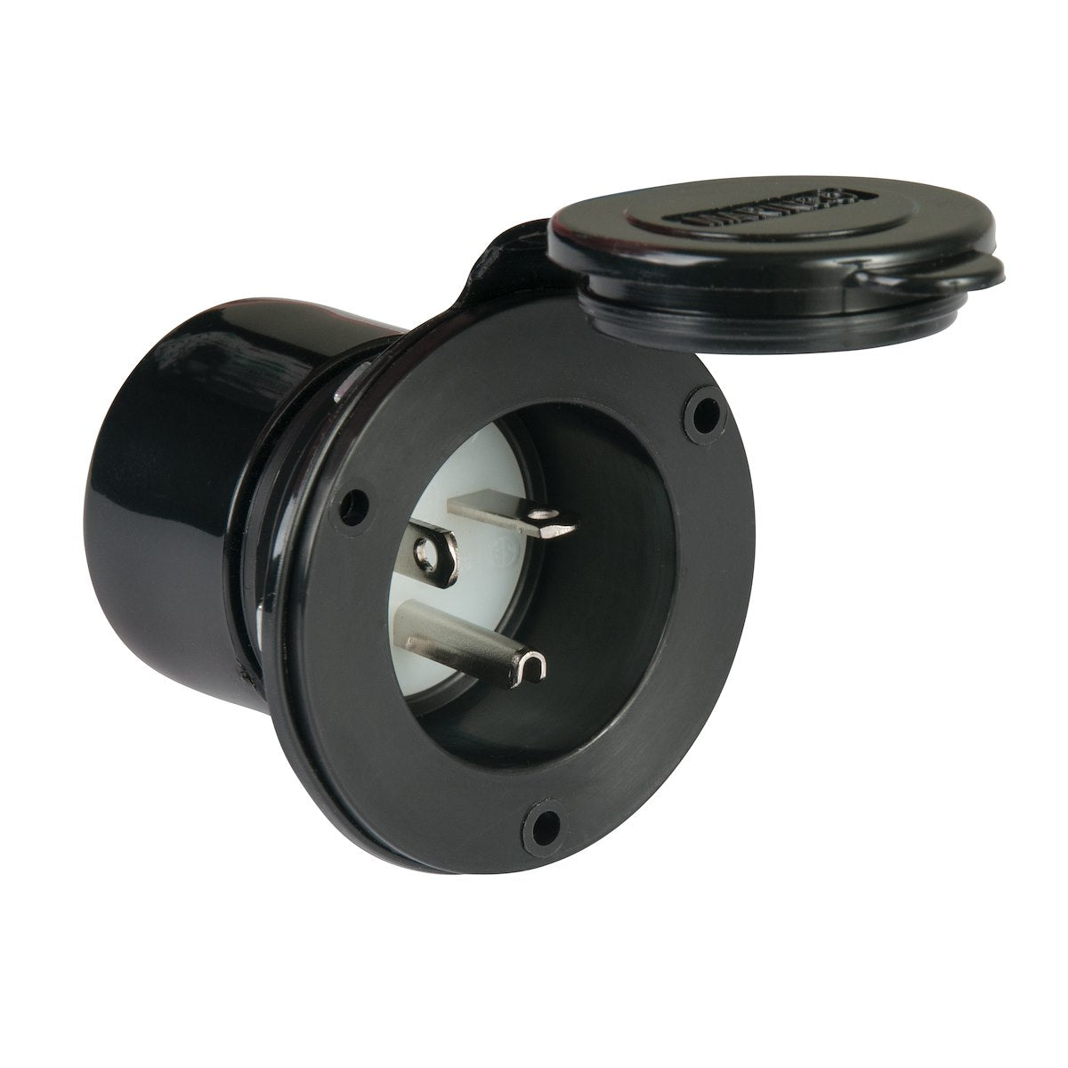 Marinco Power Inlet Port, 20 amp, 125 V AC, 2.5 in Diameter x 2.67 in Depth - 200BBI.RV