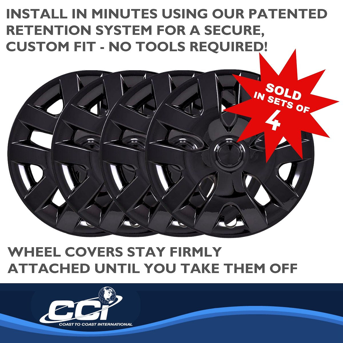 Coast2Coast Universal Wheel Covers IWC55416BLK product image 4