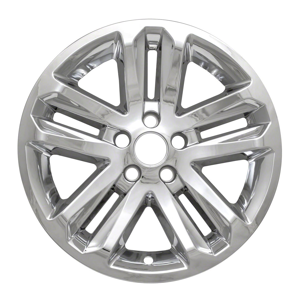 Coast2Coast Wheel Skin, 18 in, 5 Split Spokes, Chrome, Set Of 4 - IWCIMP370X