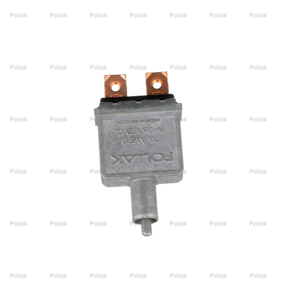 Pollak Multi Purpose Switch, 6 To 28 V, 75 amp DC, Chrome Plated Knob - 35-306P