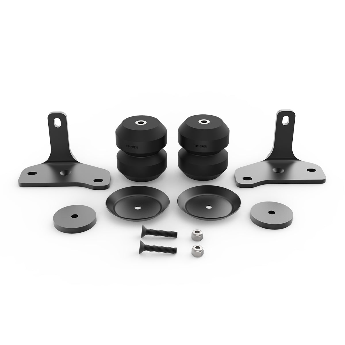 Timbren Helper Spring Kit, 4800 lb Load Capacity, With Helper Springs/Brackets/Steel Cups/Hardware, Set of 2 - ABSTORTNDR