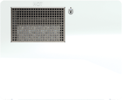 Suburban Mfg Water Heater Access Door, For Suburban 6 gal SAW6 Model Water Heaters, Arctic White - 6279AAW