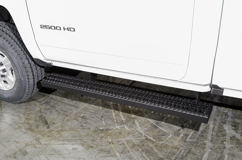 Dee Zee Running Board, Black, Steel, 7 in Width x 90 in Length - DZ15321S
