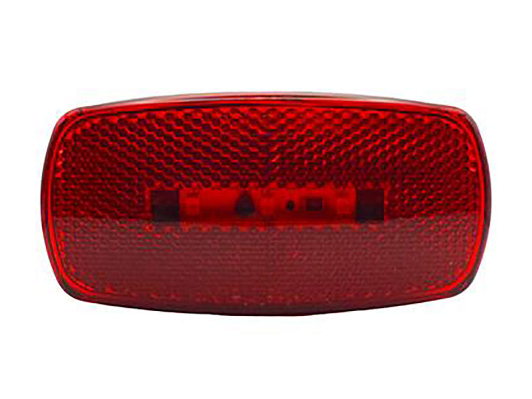 RV Designer Side Marker Light - LED, Red Lens, Black Housing, LED Bulb - L914