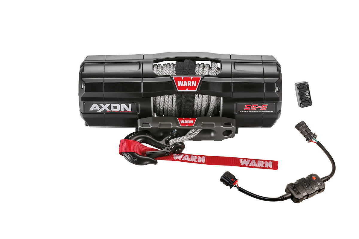 Warn Winch, AXON 55-S Series, 12 V Electric, 5500 lb Line Capacity - 110250
