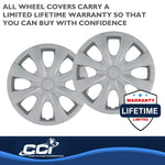 Coast2Coast Wheel Cover, 15 in, 8 Spoke, Set Of 4 - IWC45015S