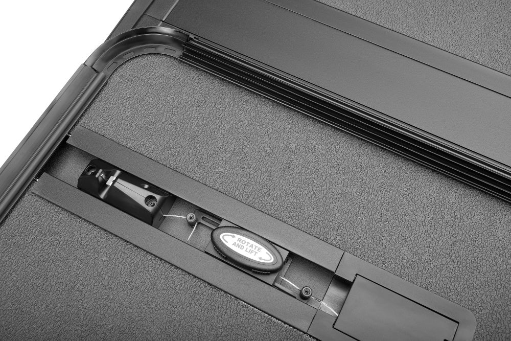Extang Tonneau Cover, 2 Folds/3 Panels, Textured Black, 1 in Thick EnduraShield Panels With Aircraft-Grade Aluminum Frame - 88456