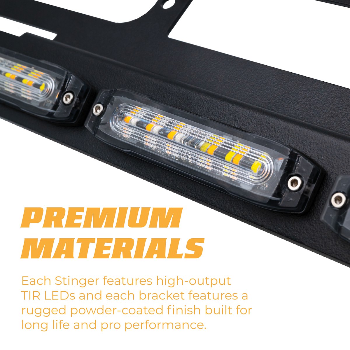 Putco Strobe Light Kit, Three High-Intensity TIR LED Strobe Modules, Black Rectangular Housing, LED Bulb - 955001