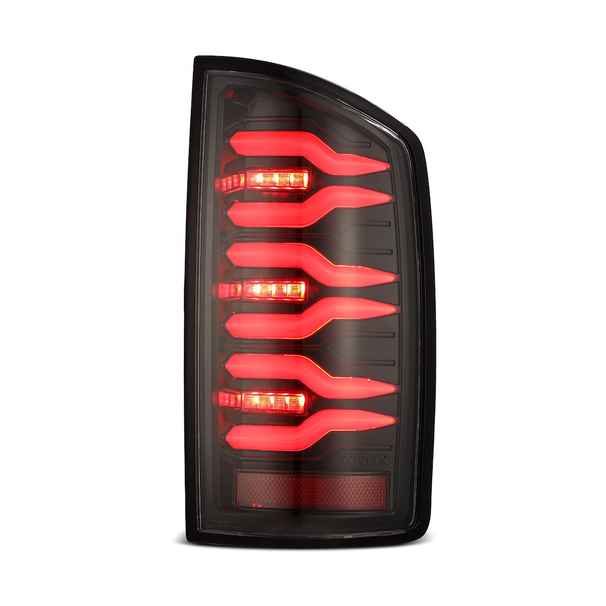 AlphaRex USA Tail Light Assembly, Luxx-Series, LED, Alpha Black Housing, Set Of 2 - 641020