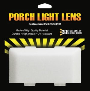 Specialty Recreation Porch Light Lens, White - SR33101