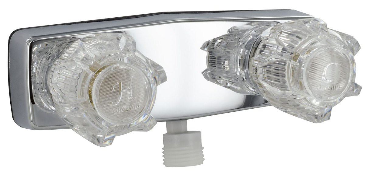 Phoenix Products Shower Control Valve, 2 Valve, Brass Compression Valve, 4 in Center Distance - PF213324