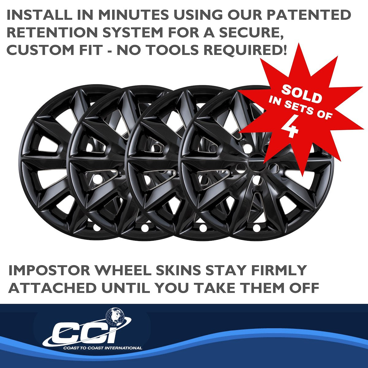 Coast2Coast Wheel Skins & Styled Wheel Covers IWCIMP481BLK product image 4