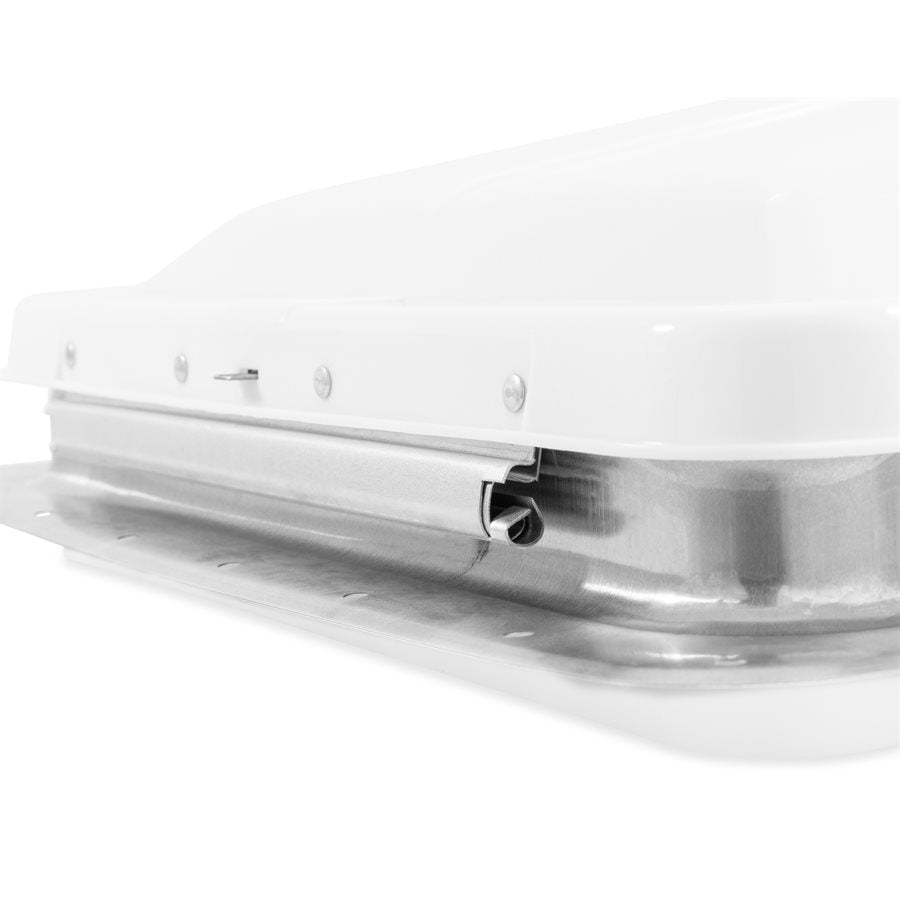 Camco Roof Vent, For 14 in x 14 in, White, Aluminum Base With Plastic Cover - 40480