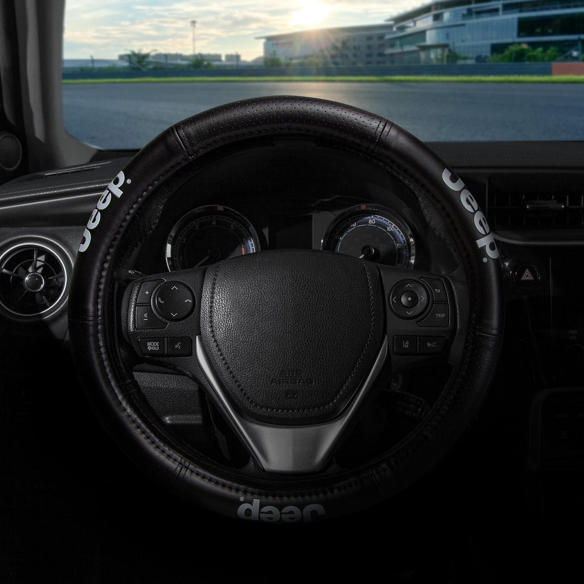 Plasticolor Steering Wheel Cover, Elite Series, For 14-1/2 To 15-1/2 in Wheels, Black - 006729R01
