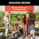 Lippert Portable Canopy, 92-1/2 in Height x 143-3/4 in Diameter, 107 Square ft Space For 4 To 6 People, 11 Millimeter Fiberglass Poles - 2021123289